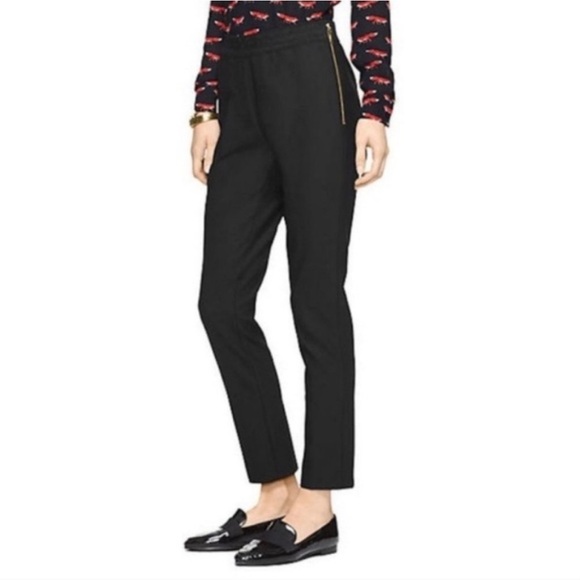 kate spade Pants - Kate Spade Classic Black Pants Blaze a Trail Elastic Waist Legging Cropp Sz4